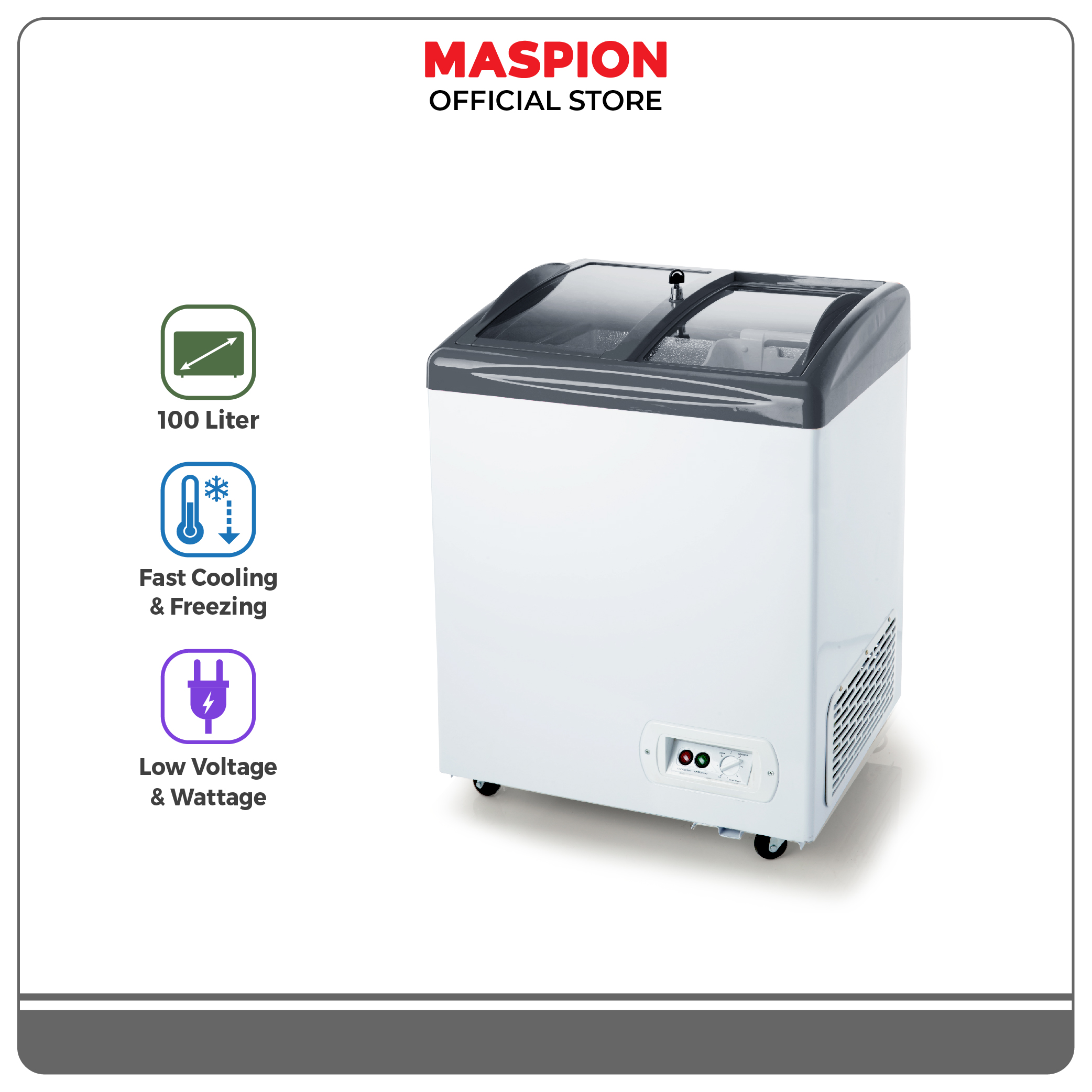 Turun 30%: Maspion Freezer 100 Liter