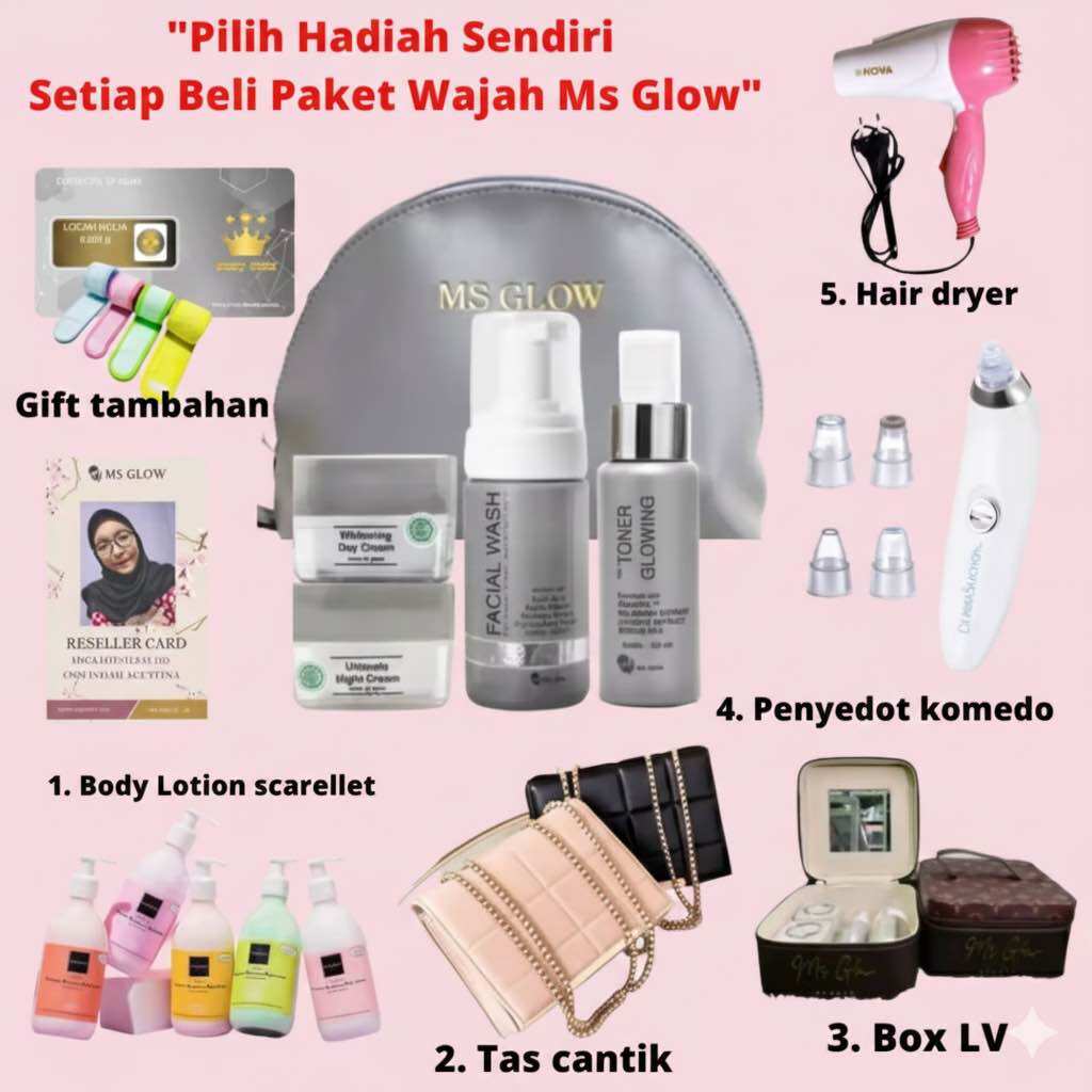 Harga Baru Turun: Paket Wajah Ms Glow /