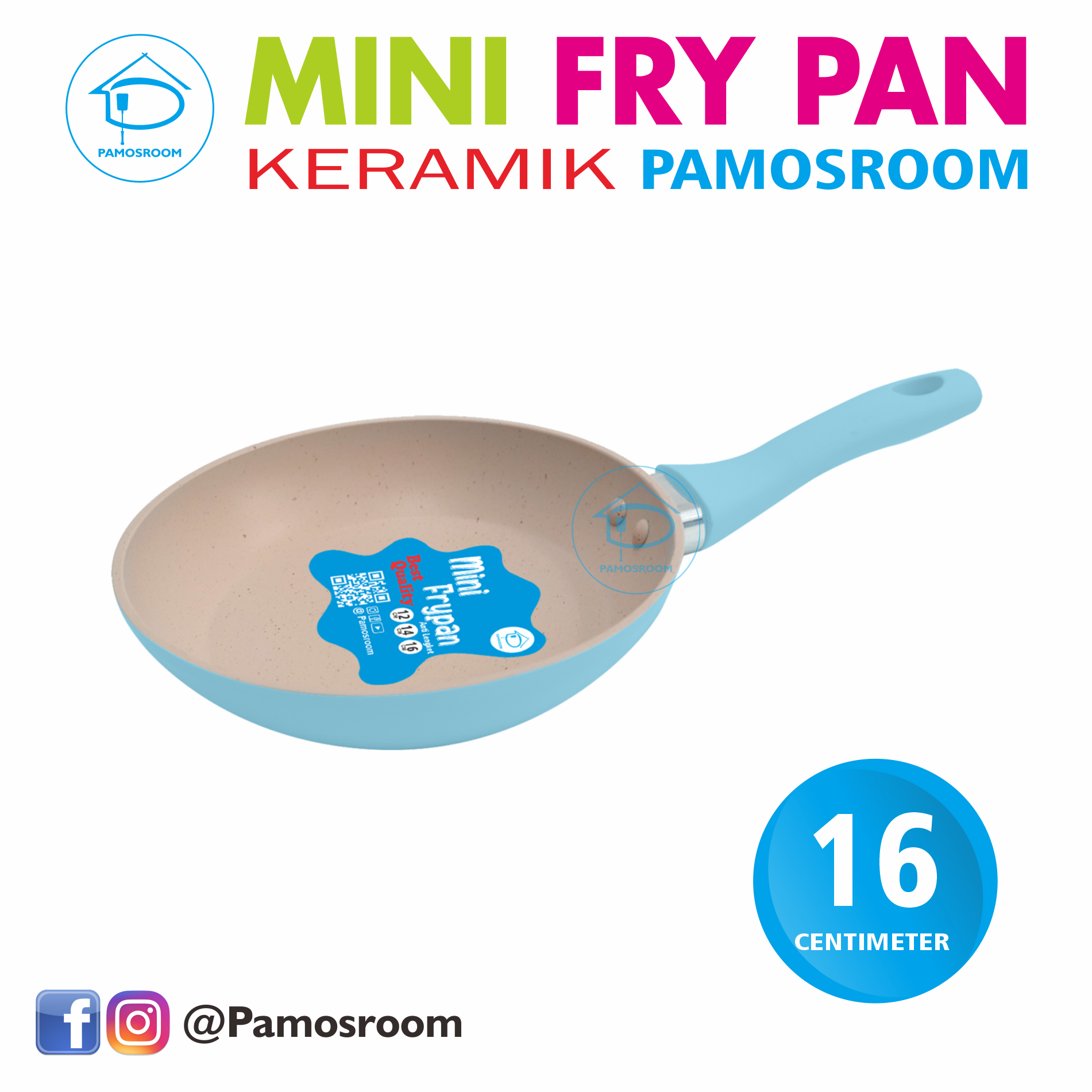 Turun 29%: Pamosroom New Frypan Mini
