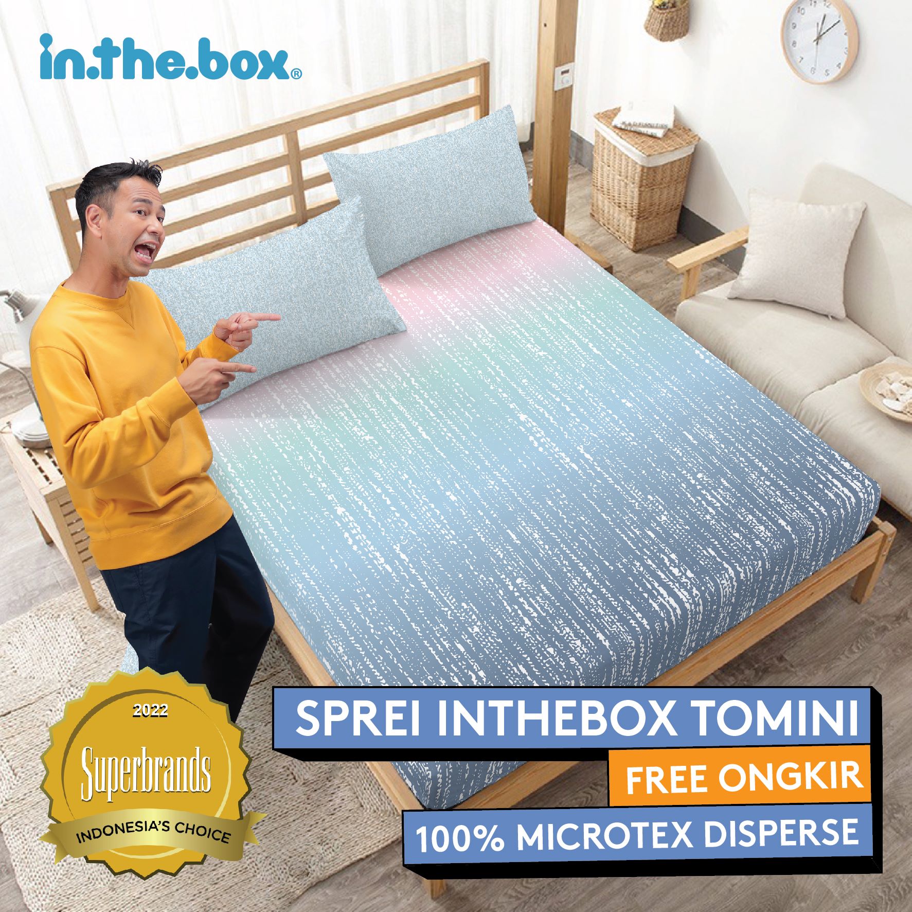 Turun 50%: Inthebox Sprei Set Tomini -