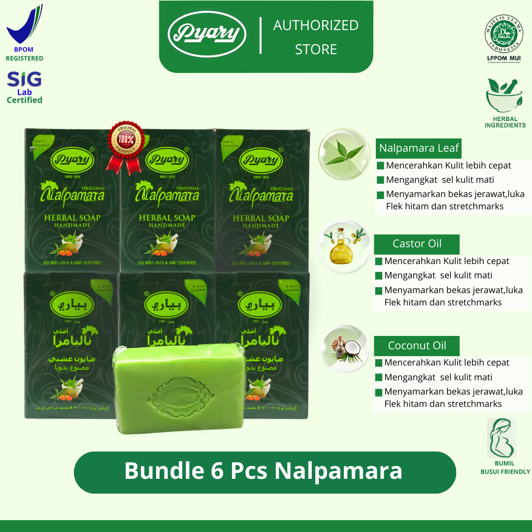Turun 28%: 6 PCS PYARY NALPAMARA 100%