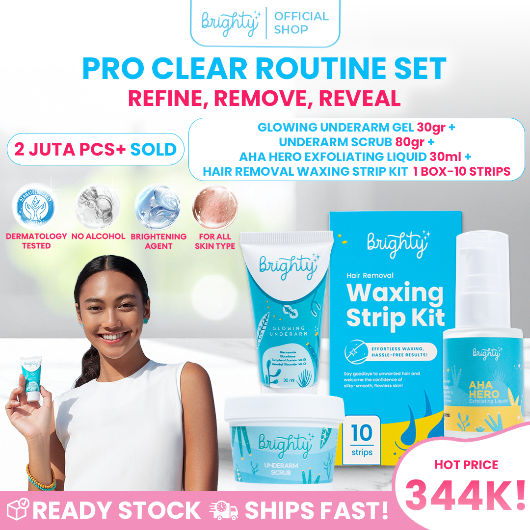 Turun 21%: BRIGHTY HAIR REMOVAL WAXING