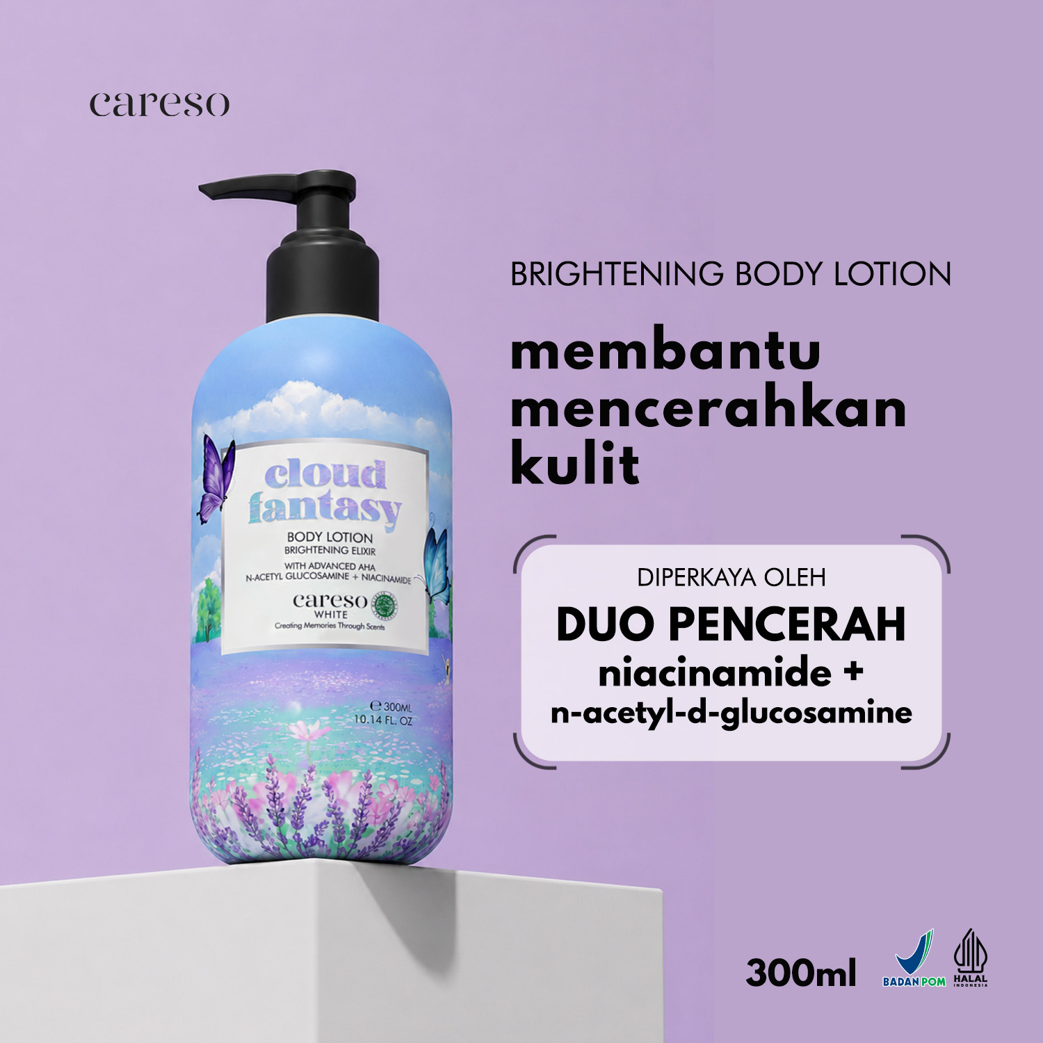 Turun 24%: CARESO - Body Lotion Cloud