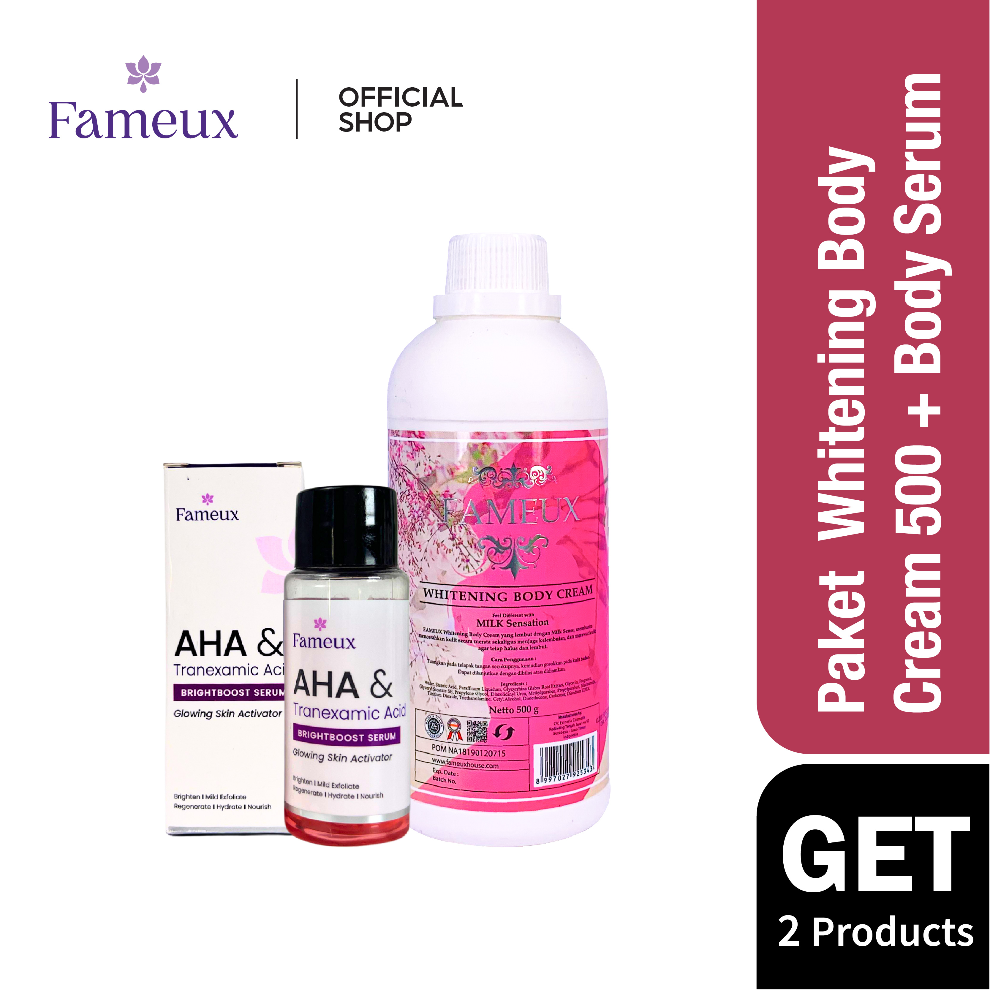 Harga Baru Turun: Fameux Paket Whitening