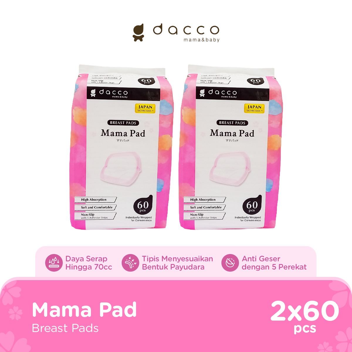 Harga Baru Turun: Dacco Mama Pad 3D 60s