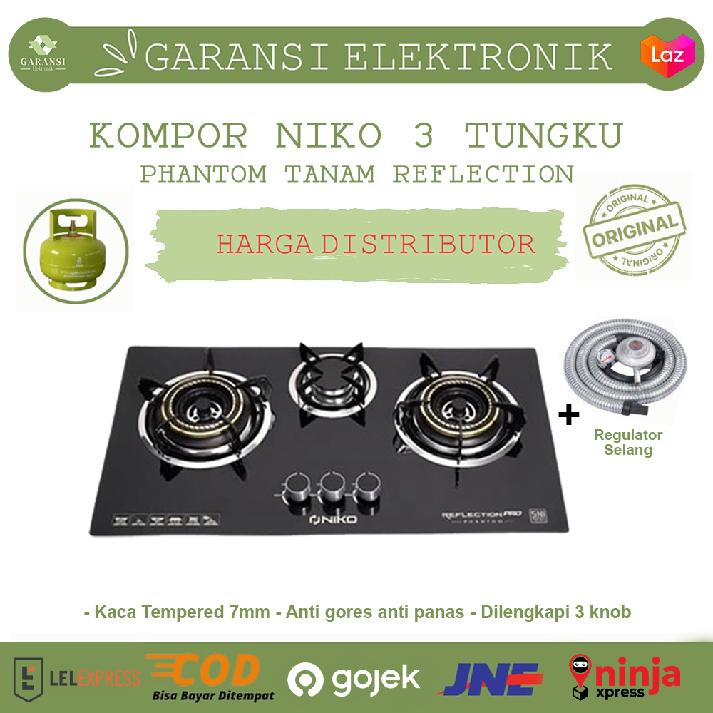 Harga Baru Turun: KOMPOR TANAM KACA 3