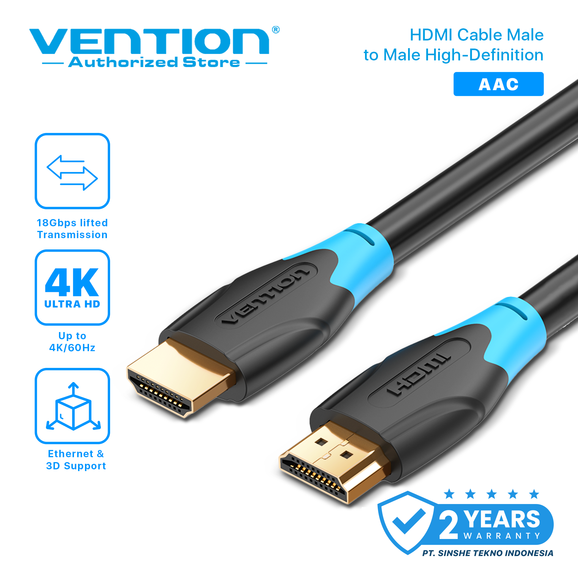 Harga Baru Turun: Vention Kabel HDMI