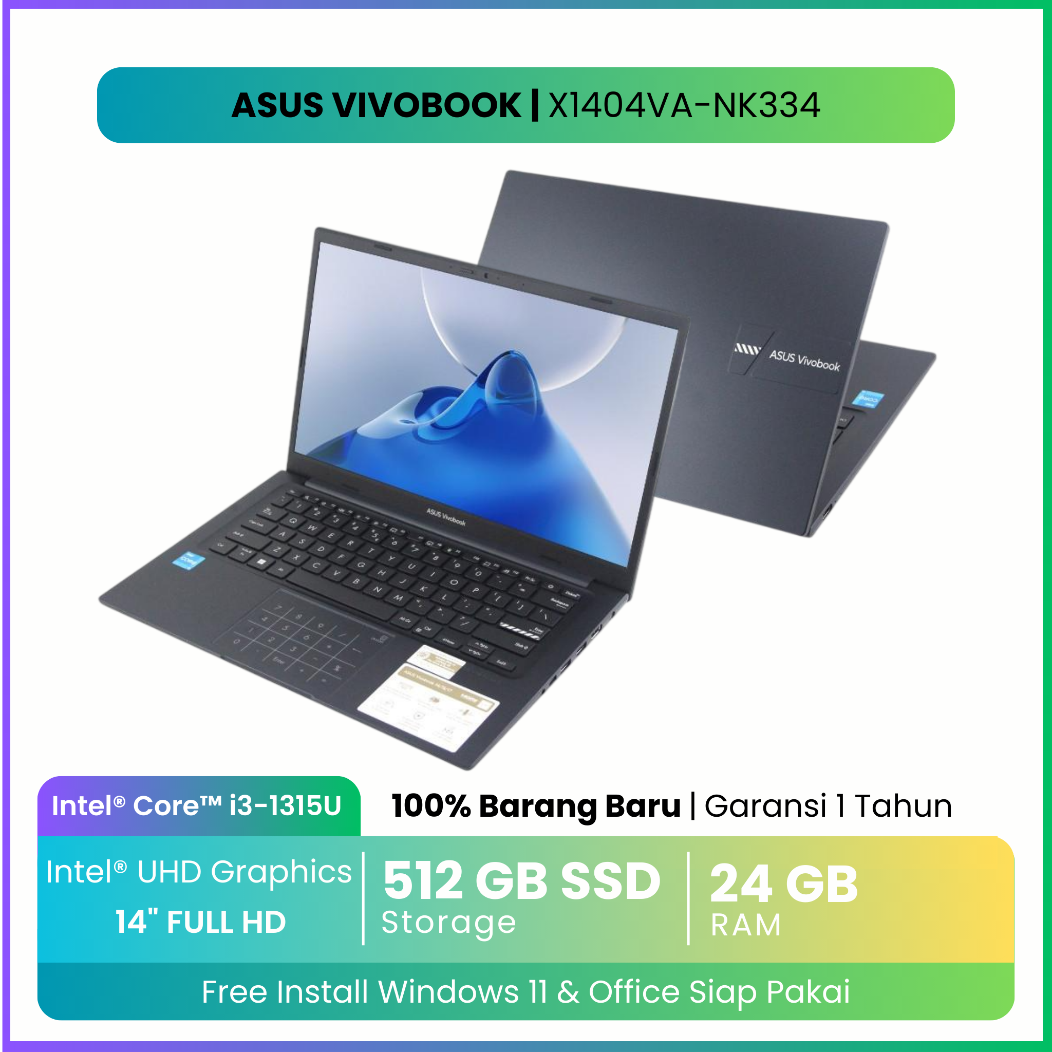 Harga Baru Turun: Asus VivoBook Core