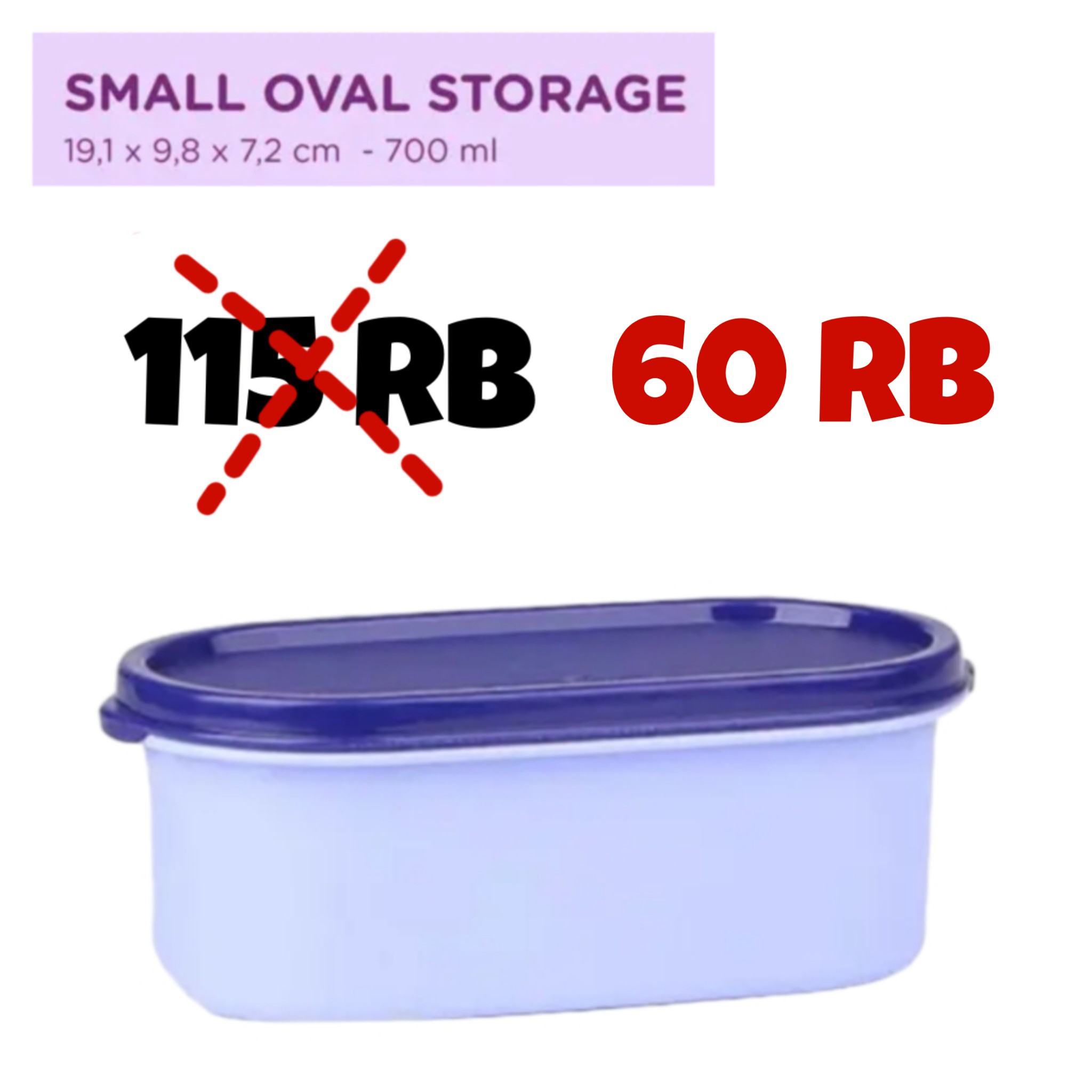 Harga Baru Turun: Twin Tulipware OVAL