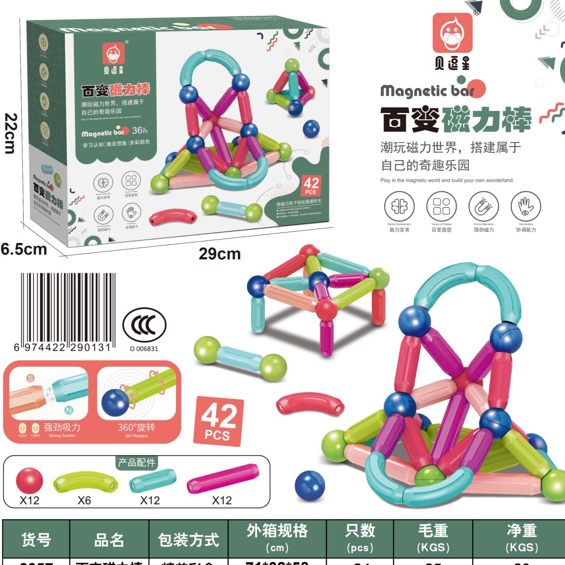 Turun 52%: MAGIC MAGNETIC BAR / MAINAN