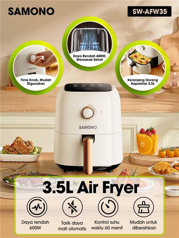 Harga Baru Turun: SAMONO Air Fryer 3.5