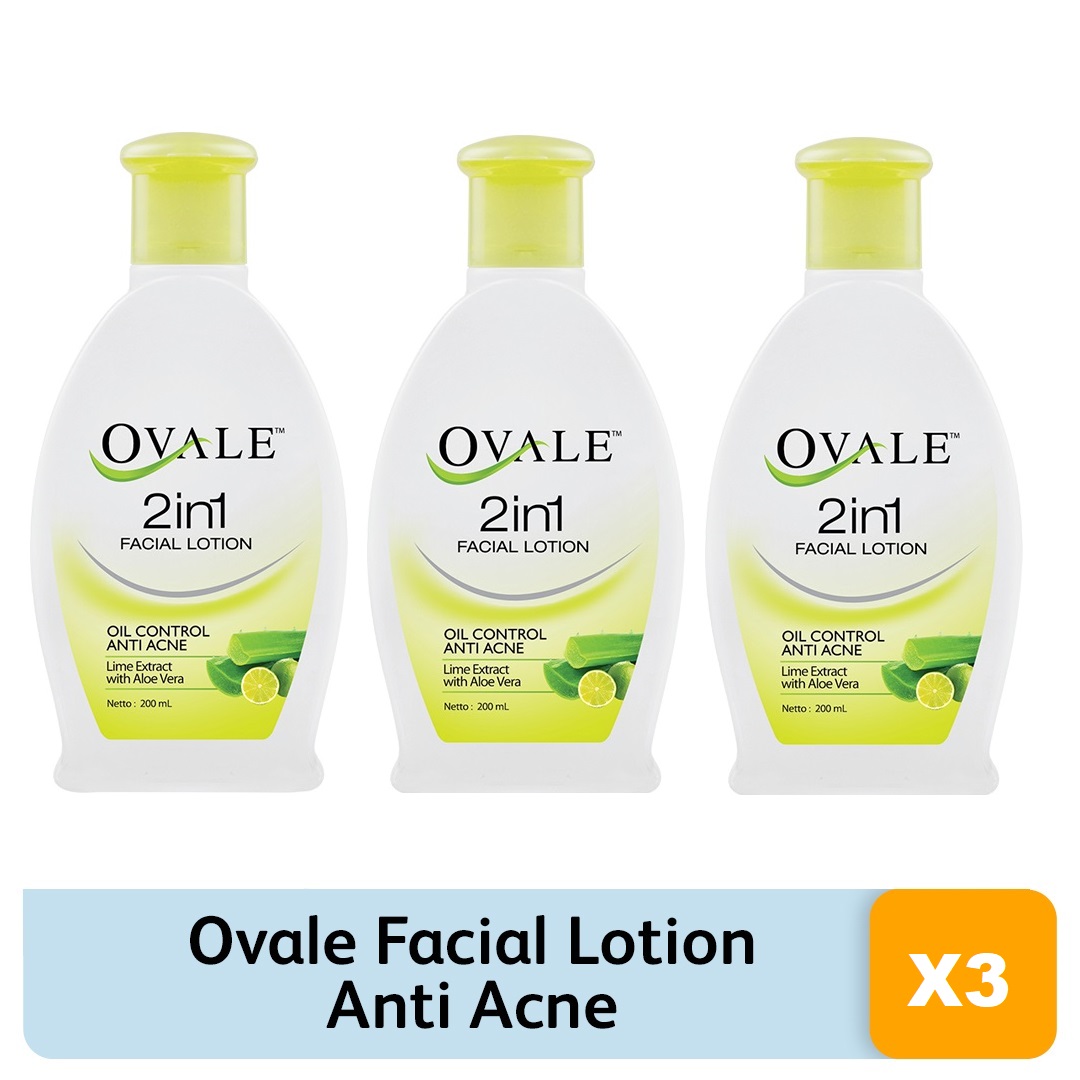 Turun 25%: Ovale Facial Lotion Anti Acne