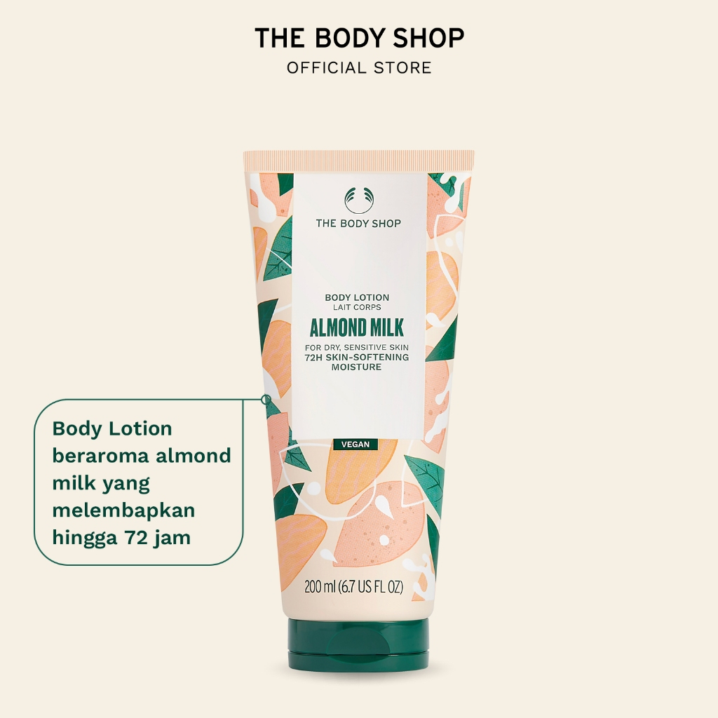 Turun 20%: The Body Shop Almond Milk