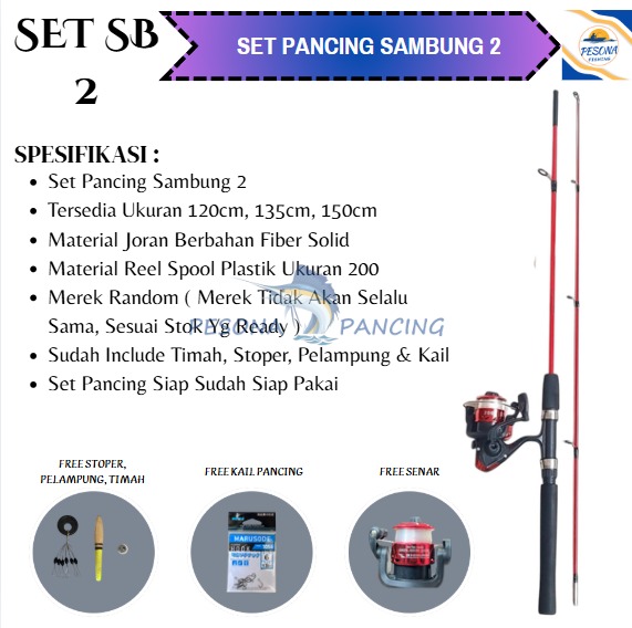 Turun 46%: Set Lengkap Pancing Reel &