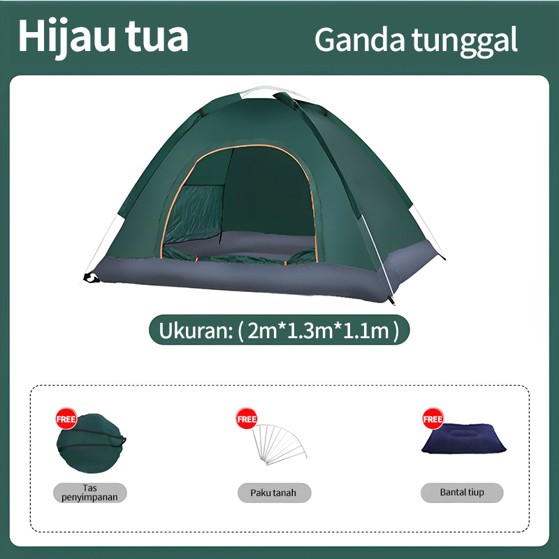 Harga Baru Turun: Tenda Camping hijau