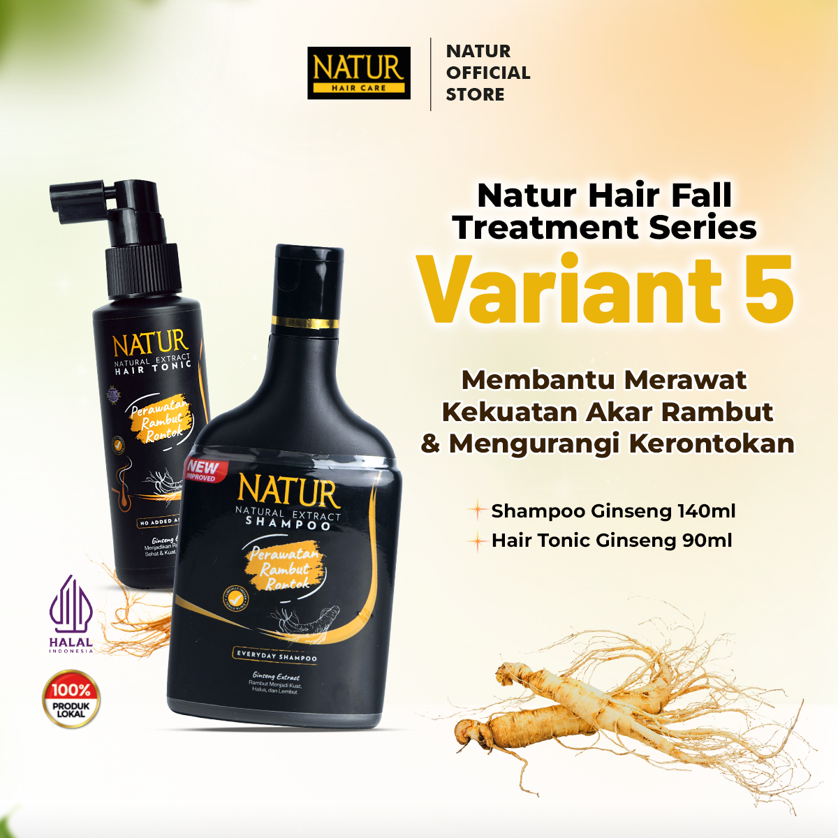 Harga Baru Turun: Natur Hair Fall