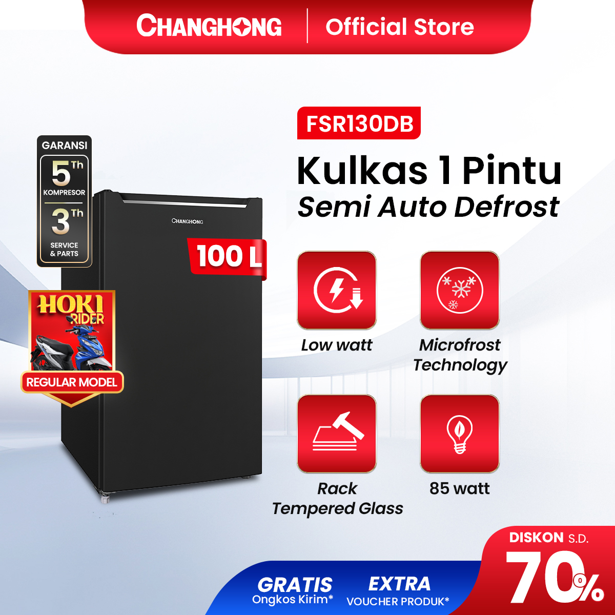 Harga Baru Turun: Changhong Kulkas 1