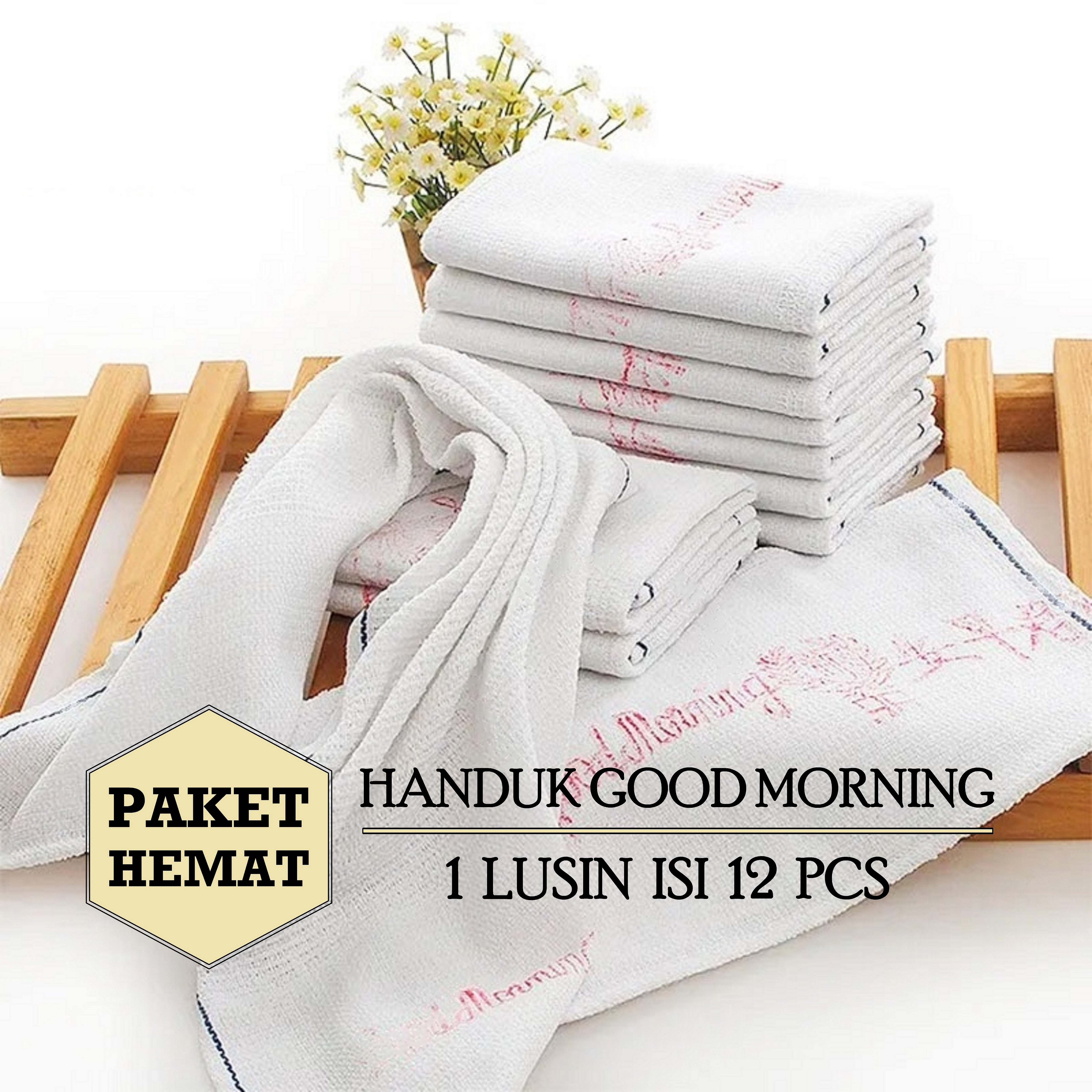 Turun 33%: Paket Hemat 12 Pcs Handuk