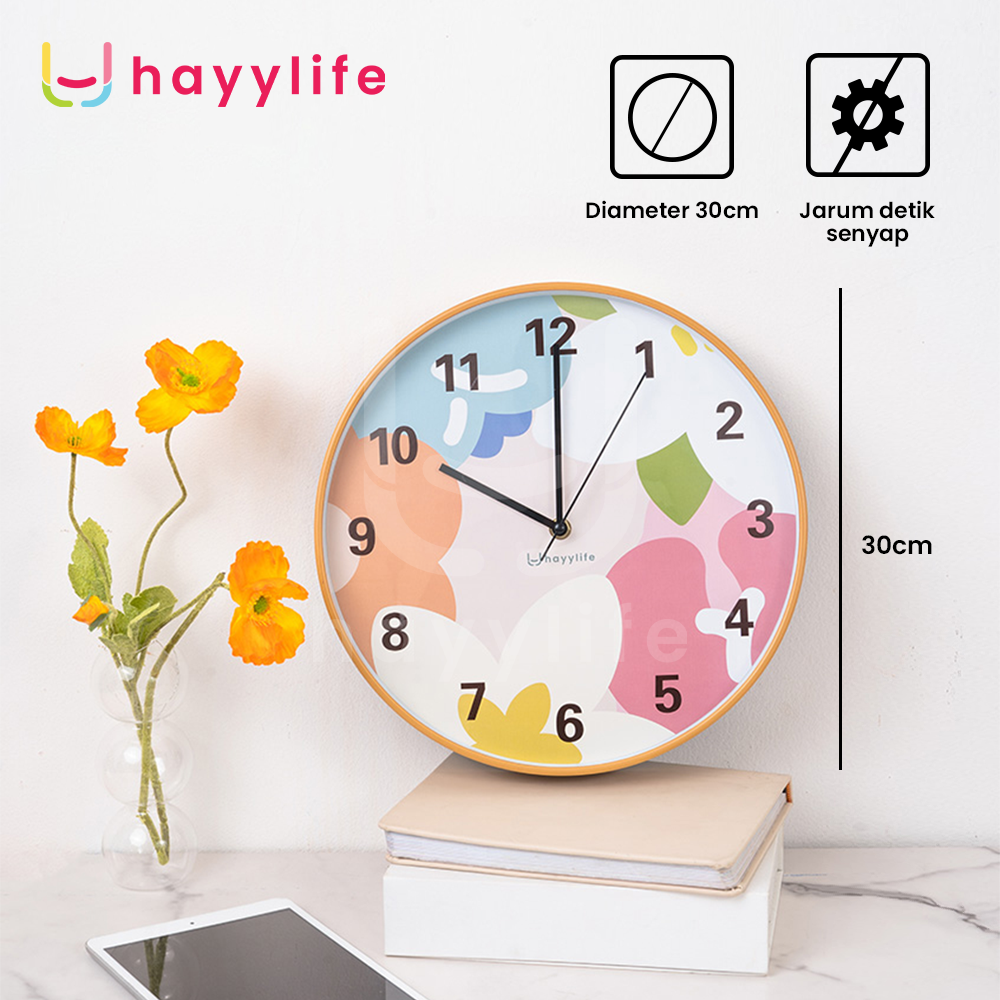Harga Baru Turun: Hayylife Jam Dinding