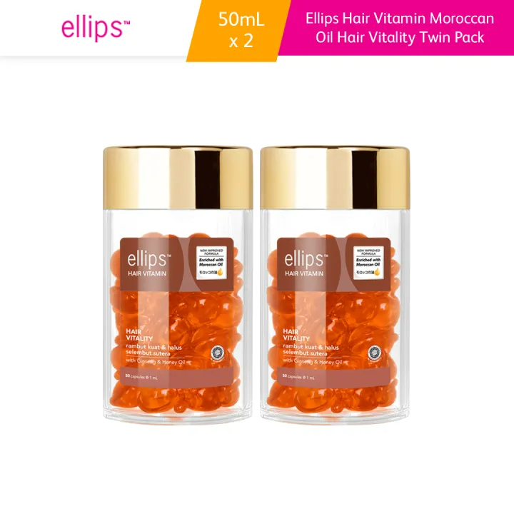 Turun 30%: Ellips Hair Vitamin Moroccan