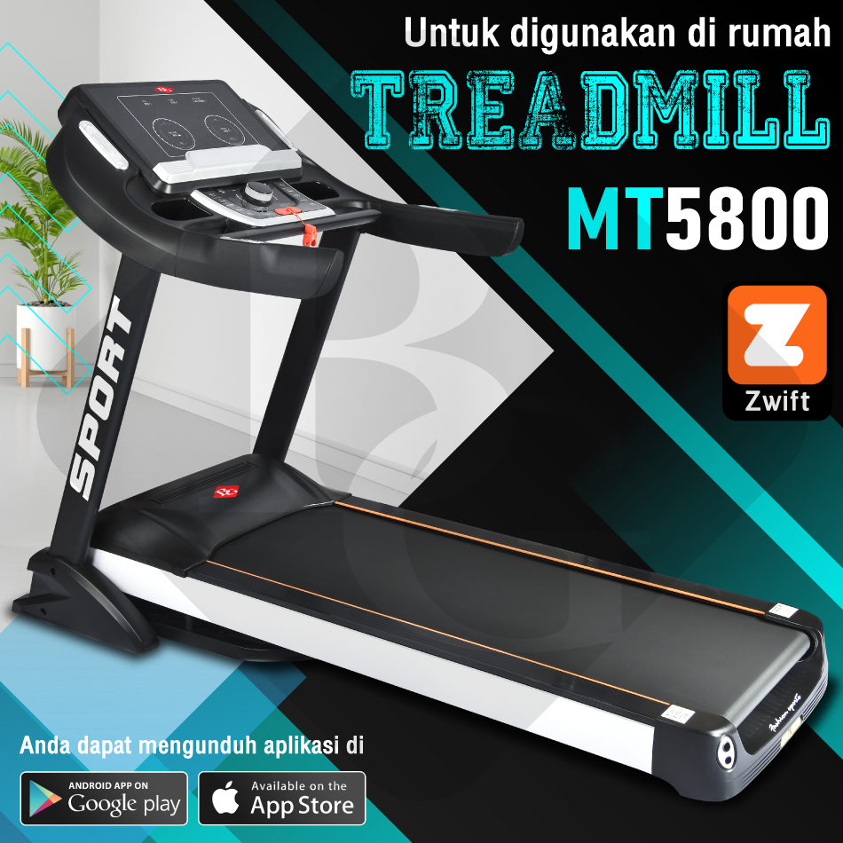Turun 35%: HTD Sport Treadmill Elektrik