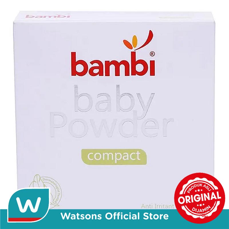 Turun 20%: BAMBI Baby Compact Powder 40g