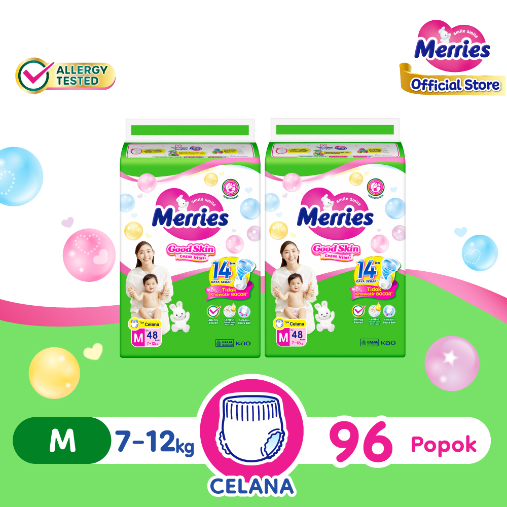 Harga Baru Turun: Merries Popok Bayi Good Skin (7-12kg)