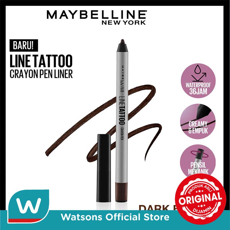 Turun 30%: Maybelline Line Tattoo Crayon