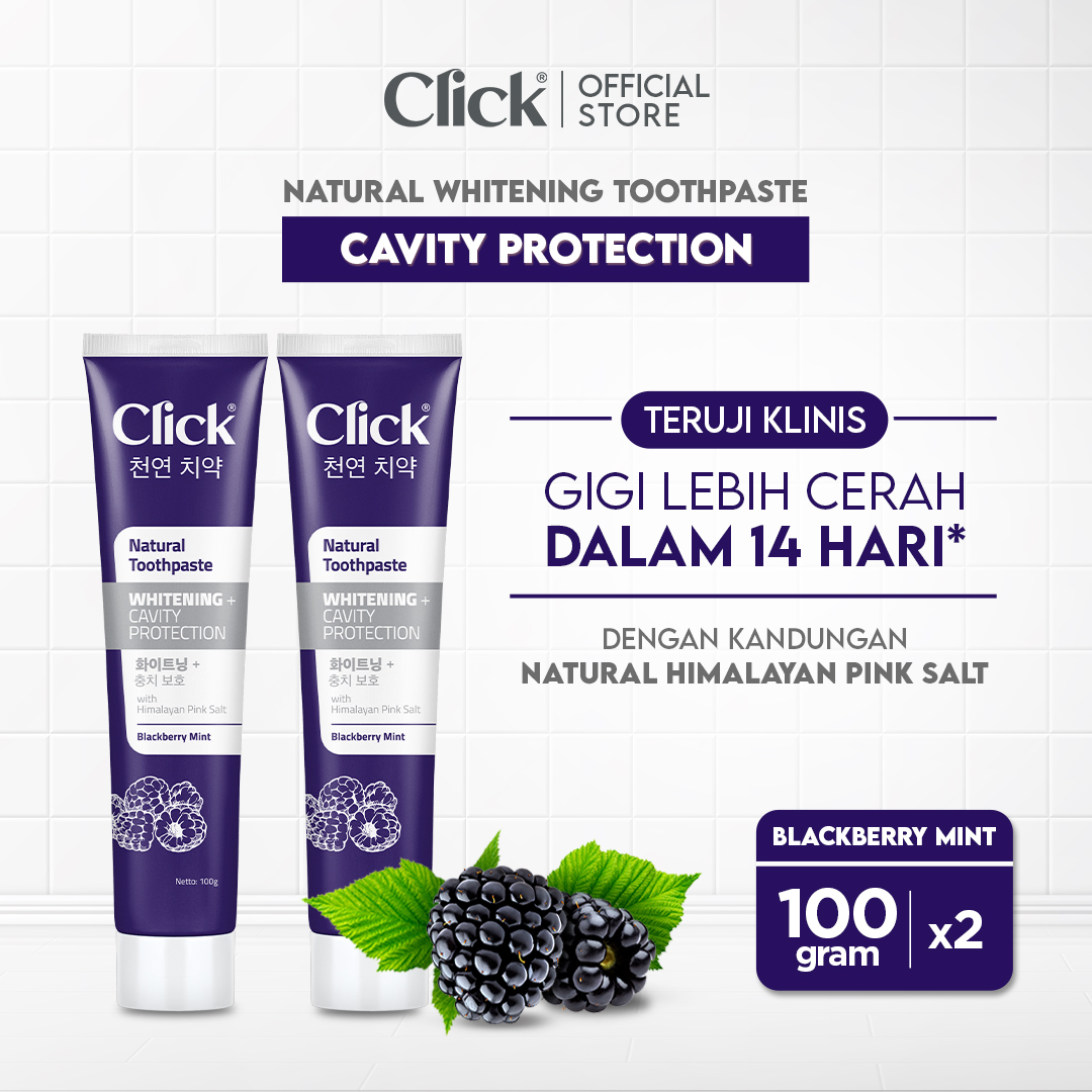 Turun 21%: Click Natural Toothpaste