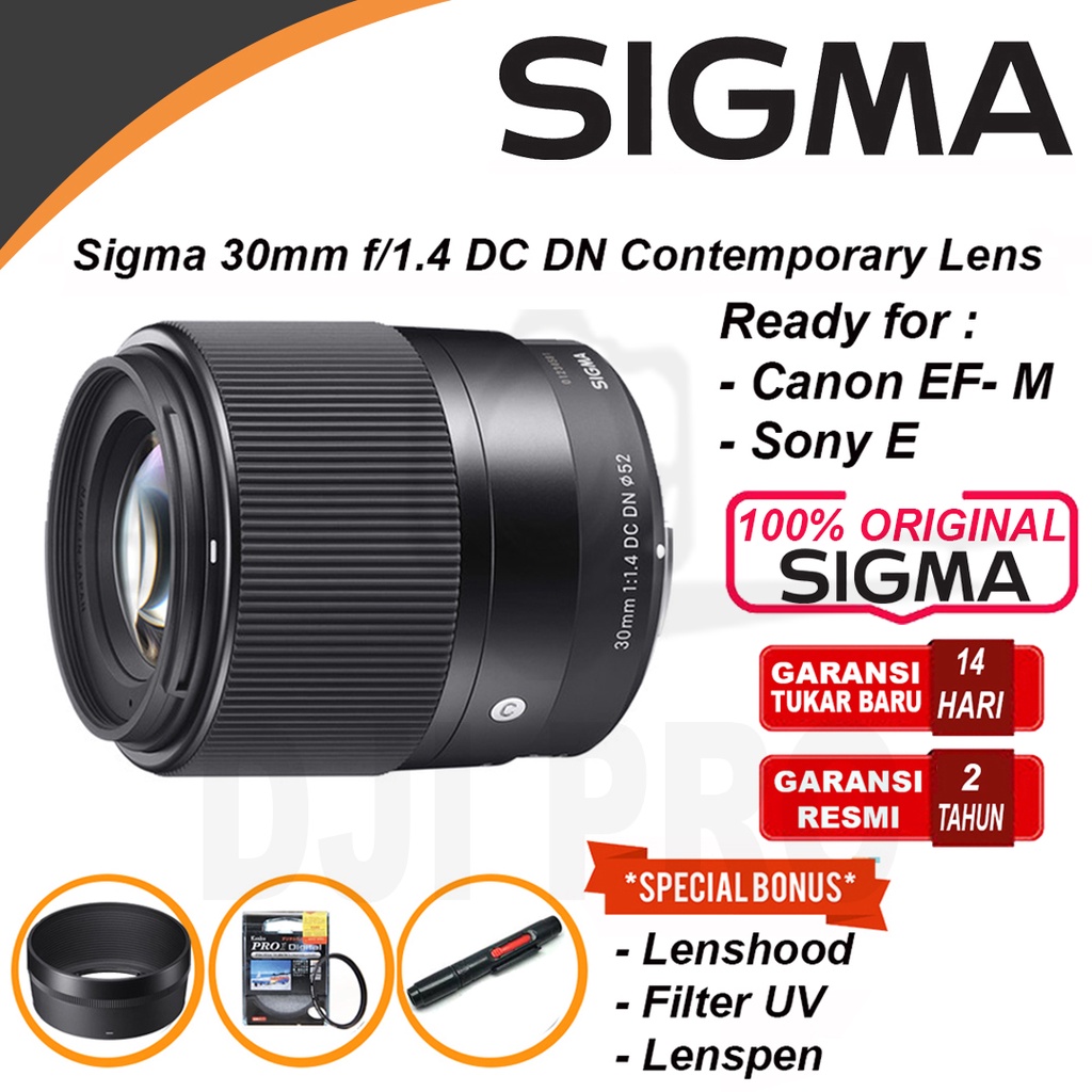 Harga Baru Turun: Sigma 30mm f1.4 DC DN