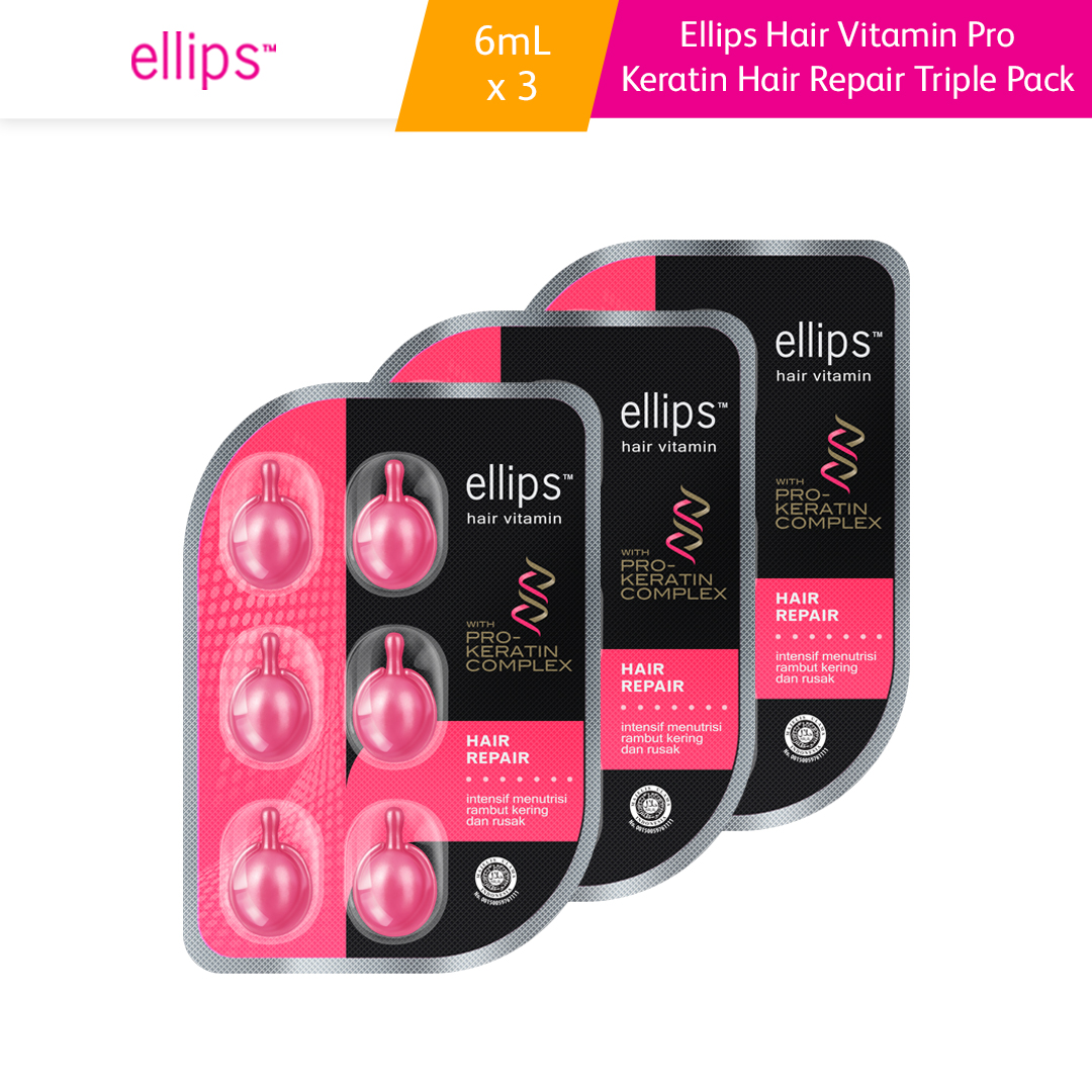 Harga Baru Turun: MULTIPACK x3 Ellips — Hair Vitamin