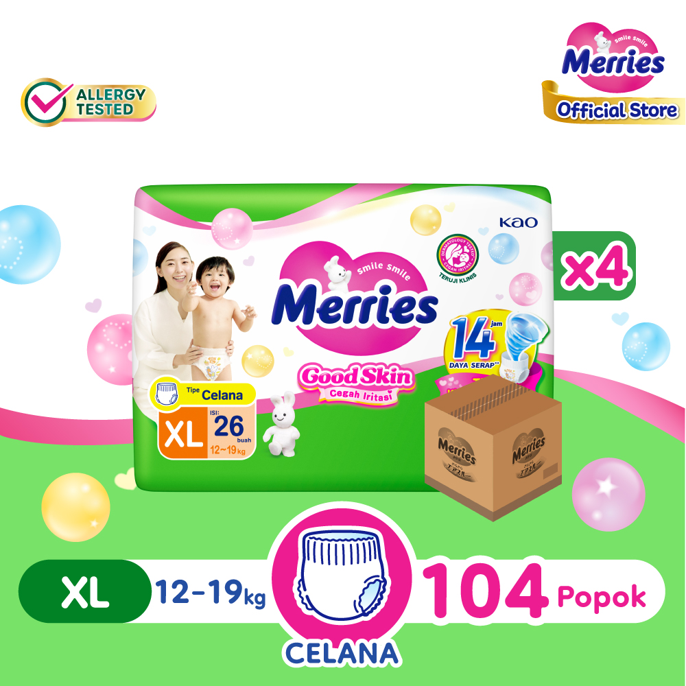 Harga Baru Turun: Merries Good Skin Pants Popok (12-19kg)