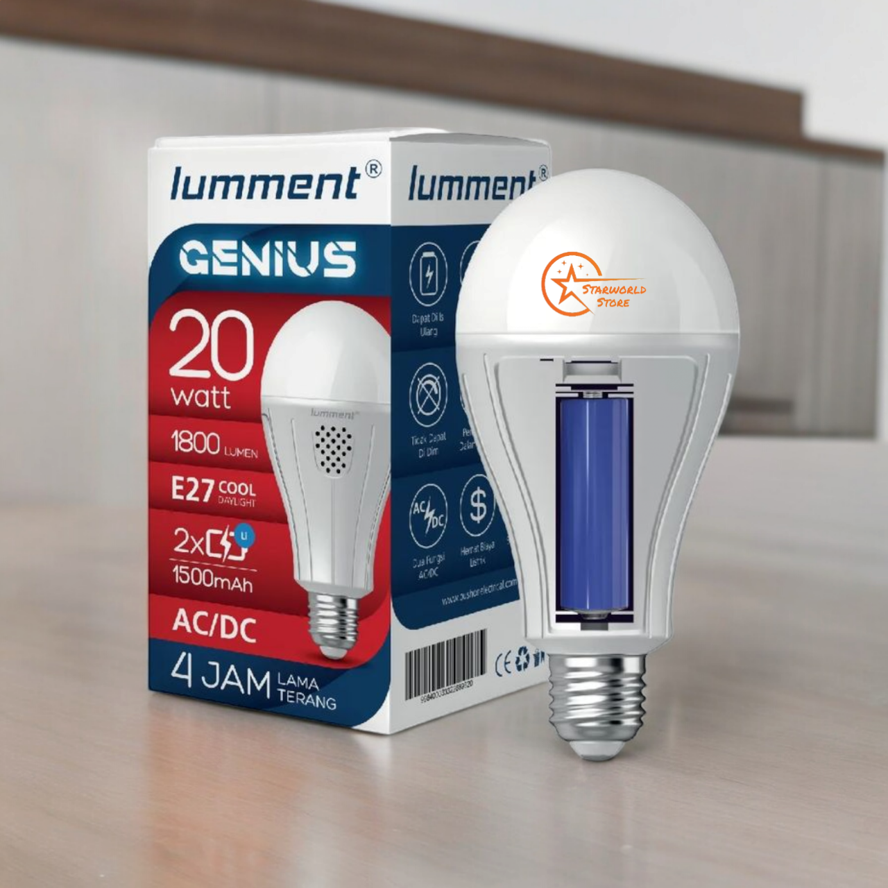 Turun 51%: LUMMENT Genius Lampu