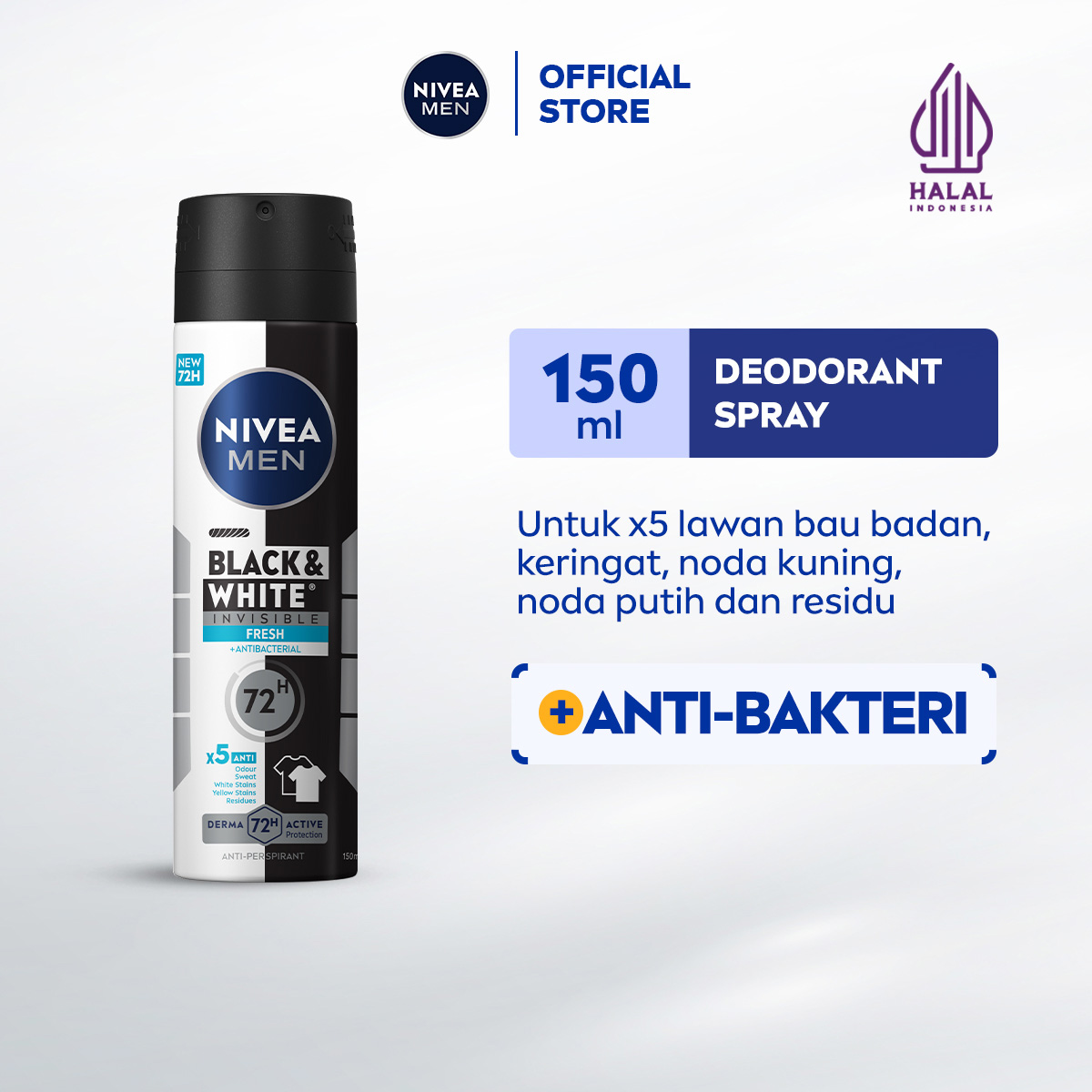 Turun 20%: NIVEA MEN Deodorant Spray