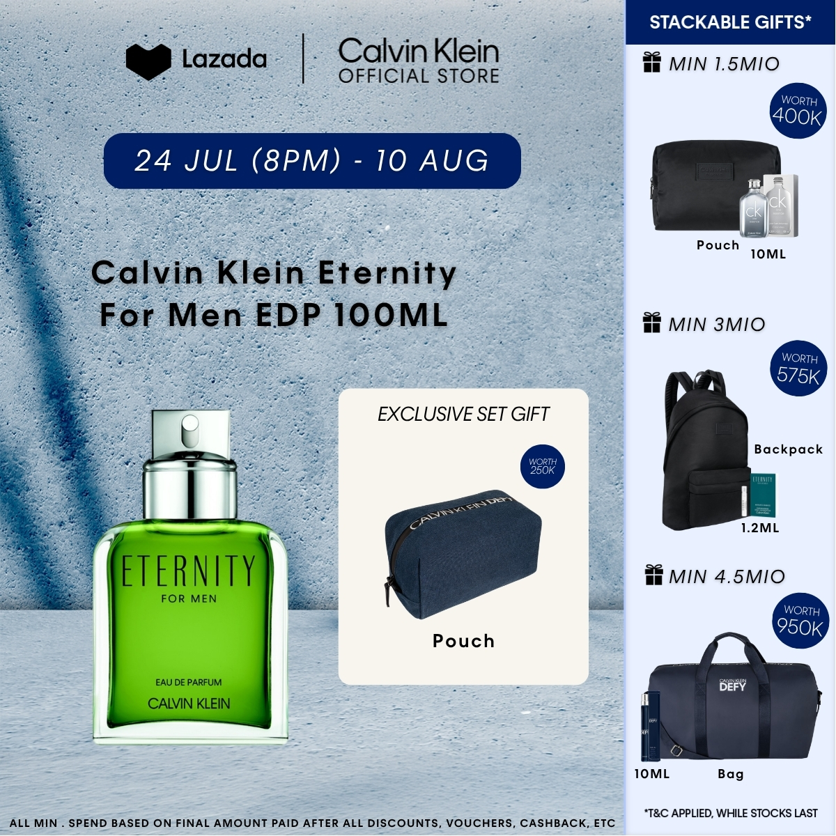 Turun 25%: Calvin Klein Eternity Men EDP