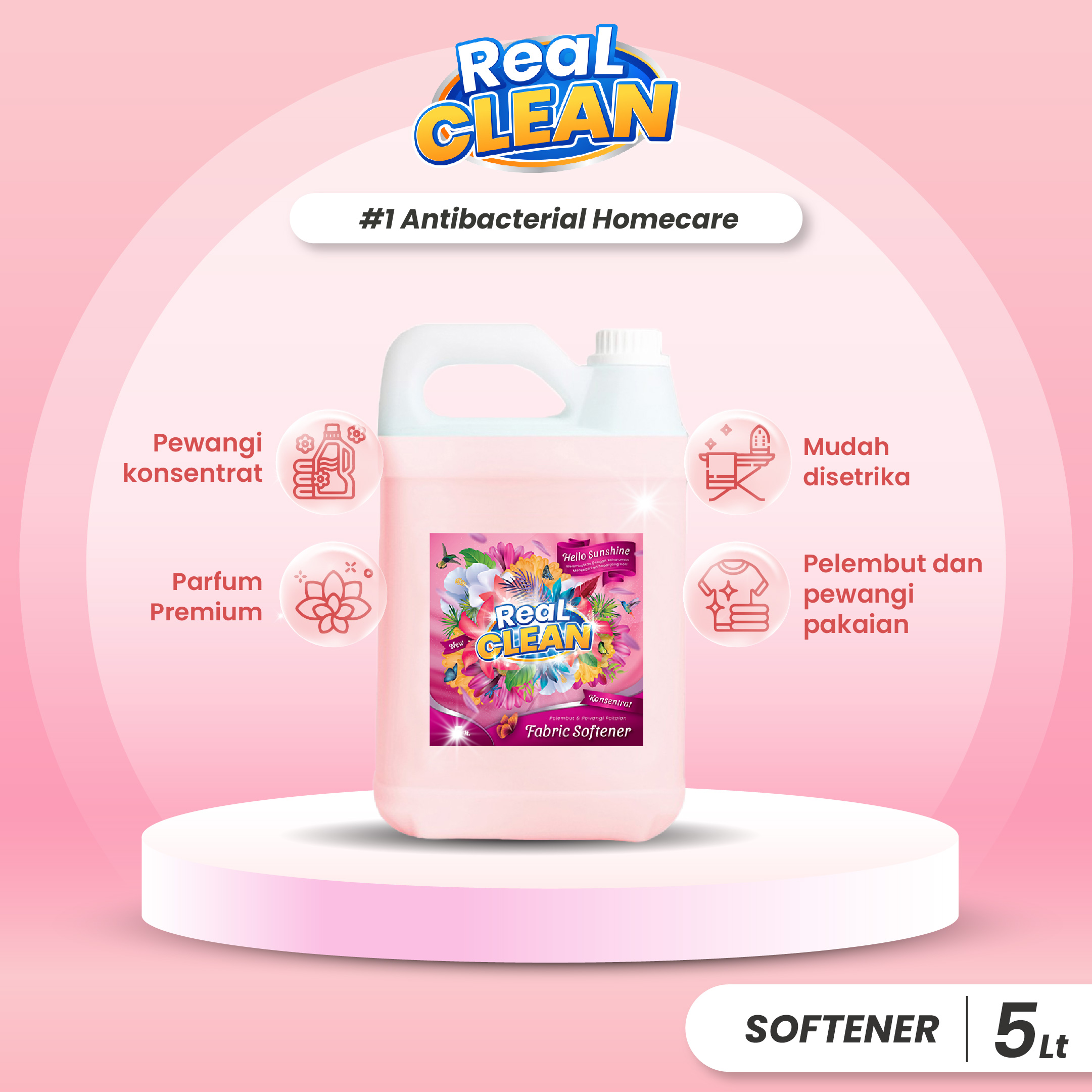 Turun 35%: Real Clean Softener Hello