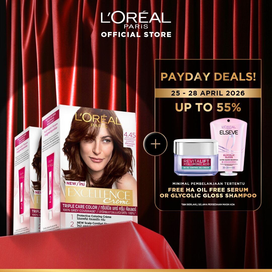Turun 21%: __MGC_VARIANT_0__ LOreal Paris Excellence Creme (Cat / Pewarna Rambut — item 5612198