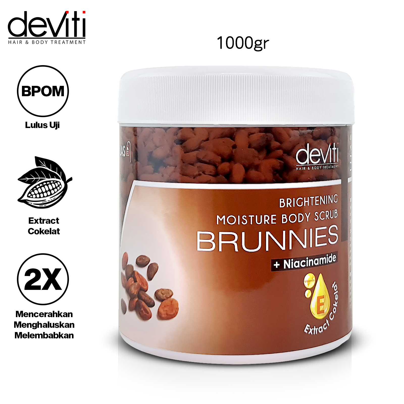 Turun 21%: deviti Moisture Body Scrub