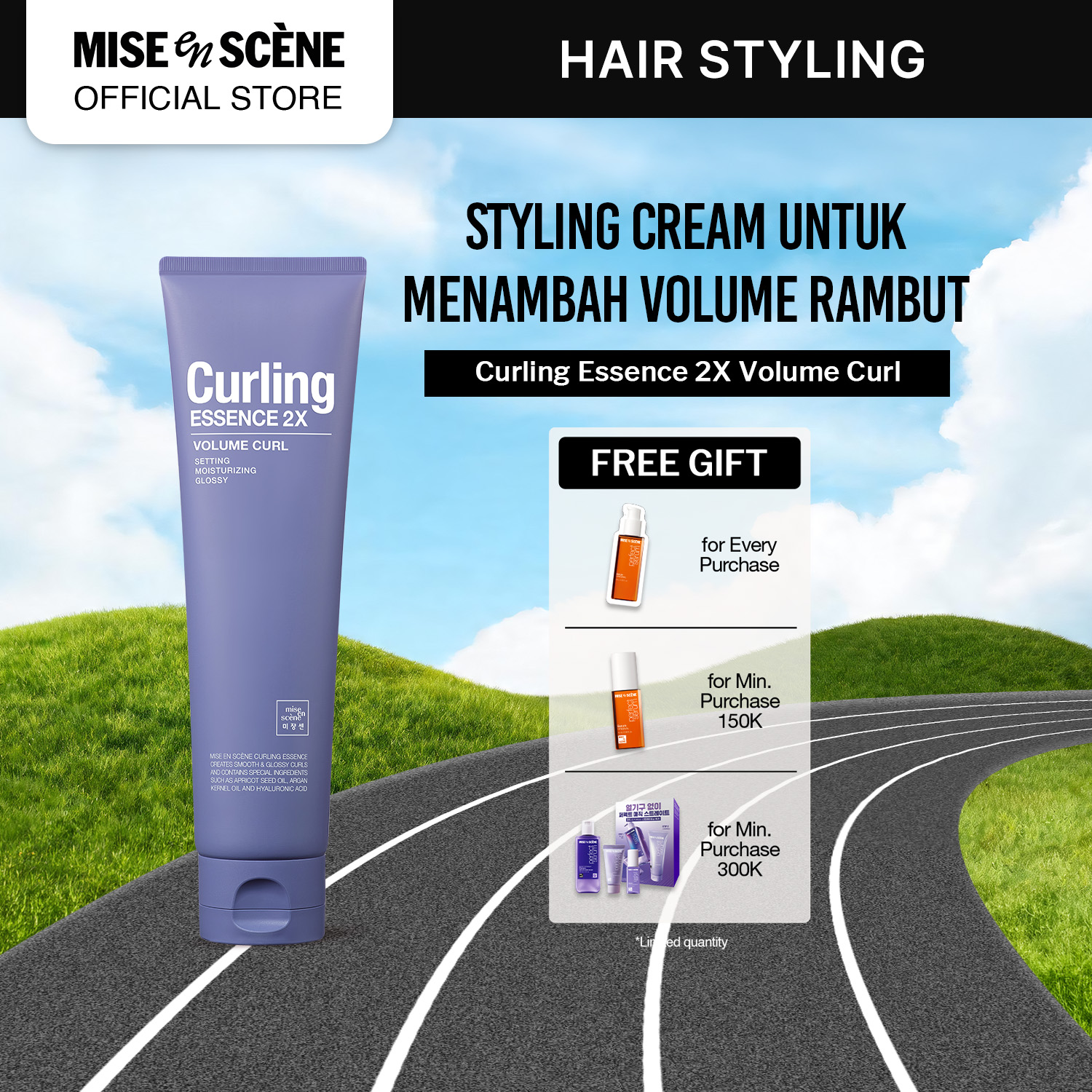 Turun 27%: mise en scene Curling Essence