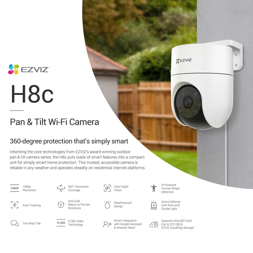 Turun 22%: Ezviz H8C 2MP Smart Home