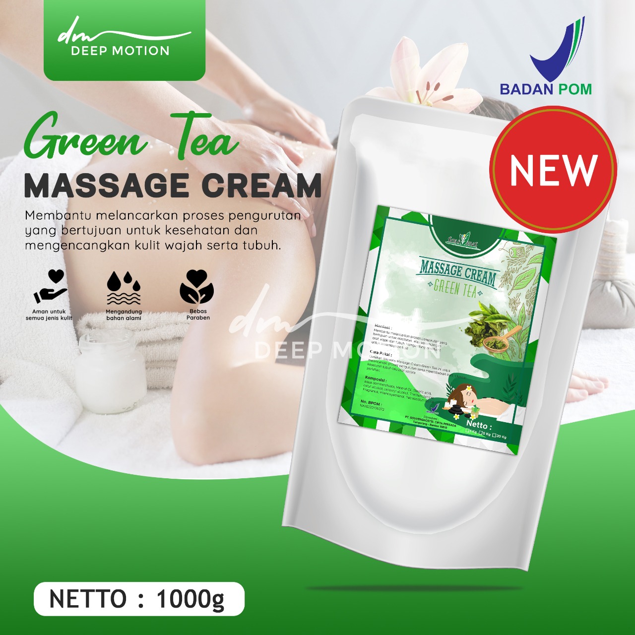 Turun 23%: Krim Pijat Urut Aroma Terapi