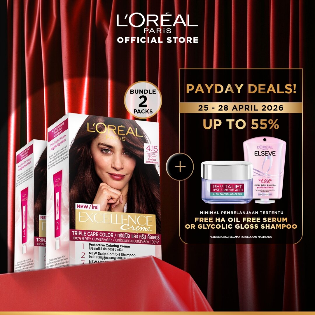 Turun 21%: __MGC_VARIANT_0__ LOreal Paris Excellence Creme (Cat / Pewarna Rambut — item 5611702