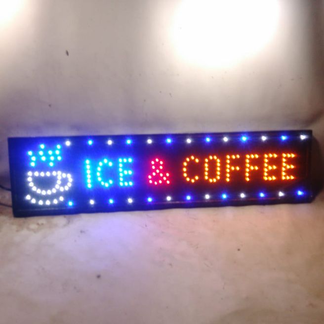 Turun 27%: Tulisan LED Sign ICE &
