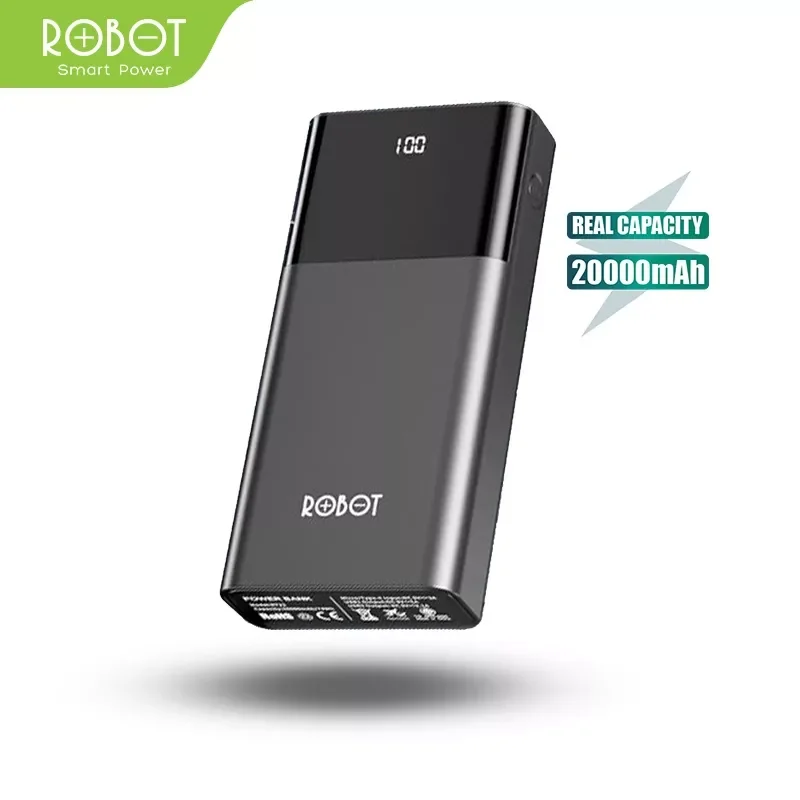 Turun 35%: ROBOT Powerbank 20000mAh LED