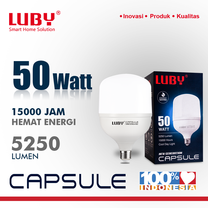 Turun 38%: LUBY Lampu Bohlam LED Bulb