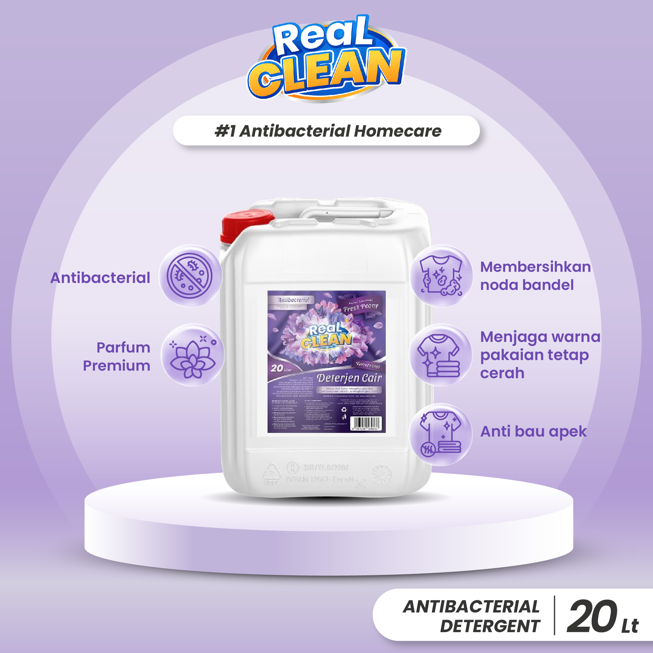 Turun 23%: Real Clean Deterjen Cair