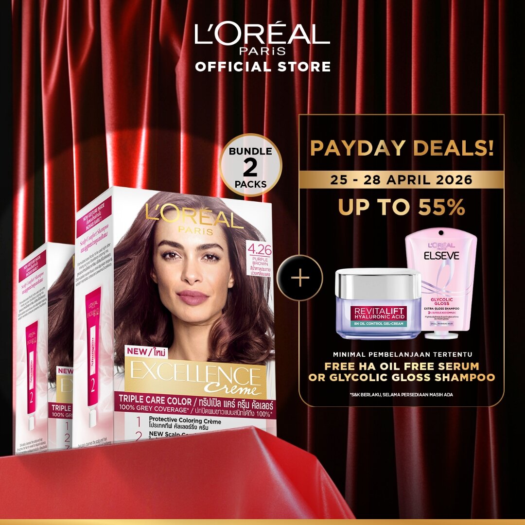 Turun 21%: __MGC_VARIANT_0__ LOreal Paris Excellence Creme (Cat / Pewarna Rambut — item 5612142