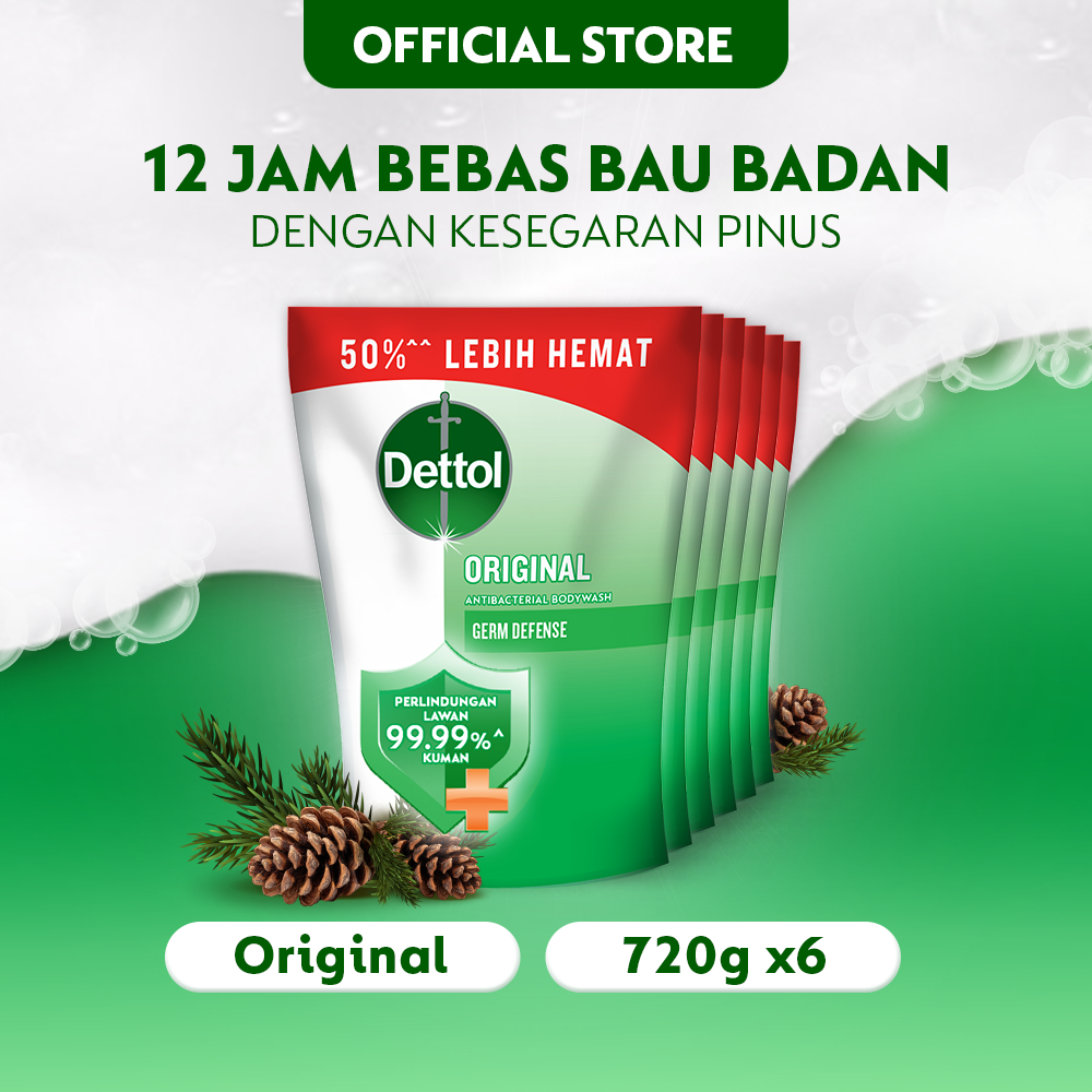 Turun 25%: Dettol Sabun Mandi Cair Anti