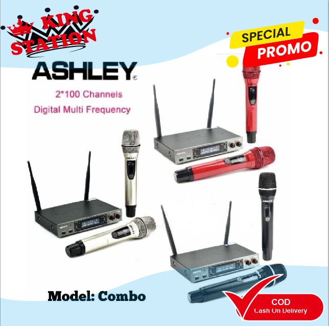 Turun 20%: Mic wireless ashley COMBO