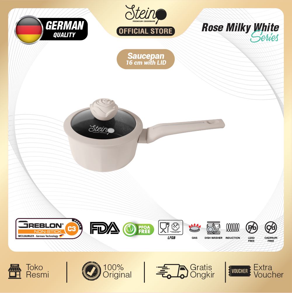 Turun 24%: STEIN Rose Saucepan 16cm
